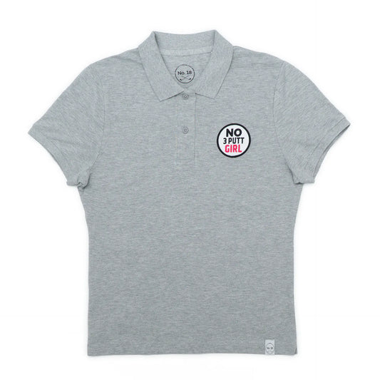 Stylisches Golf-Shirt für Damen "NO 3 Putt Girl" mit Patch