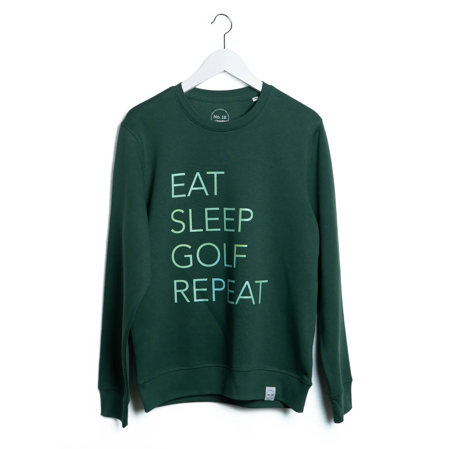 Humorvolles Golf-Shirt "Eat Sleep Golf Repeat" für Golf-Enthusiasten