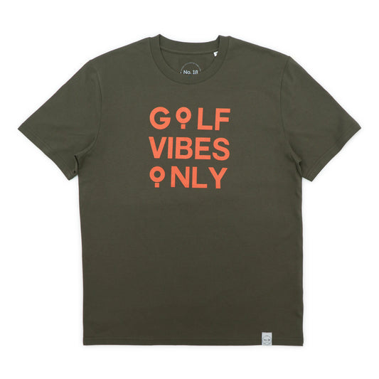 Golf-Shirt mit lustigem Spruch "Golf Vibes Only"