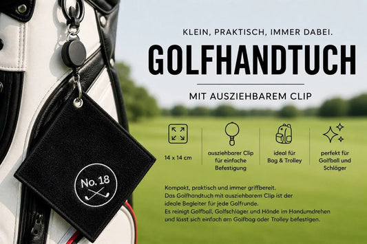 Golfhandtuch von No. 18: klein, clever, immer dran