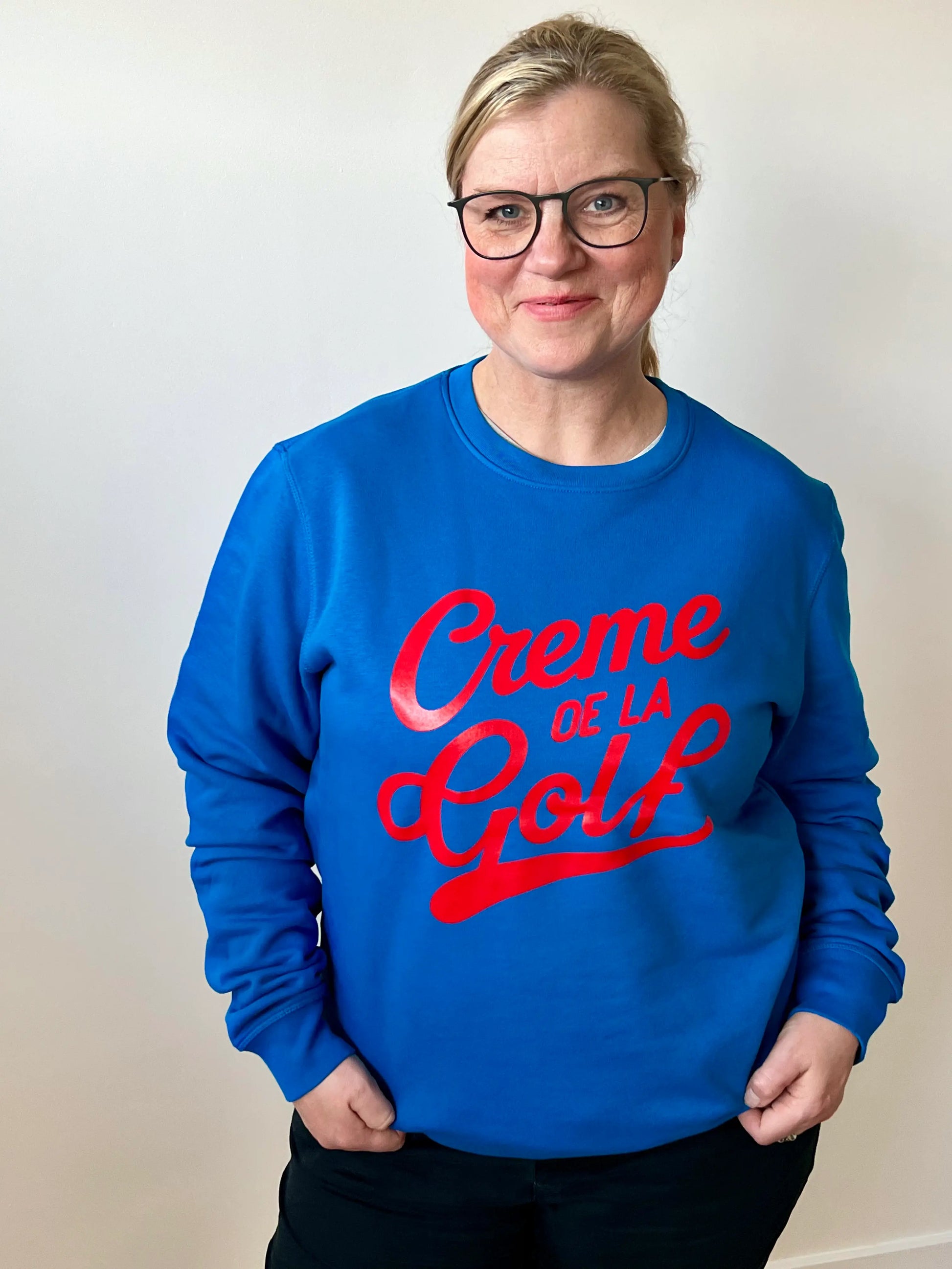 Lustiges Golf-Shirt "Crème de la Golf" in  blau von No. 18