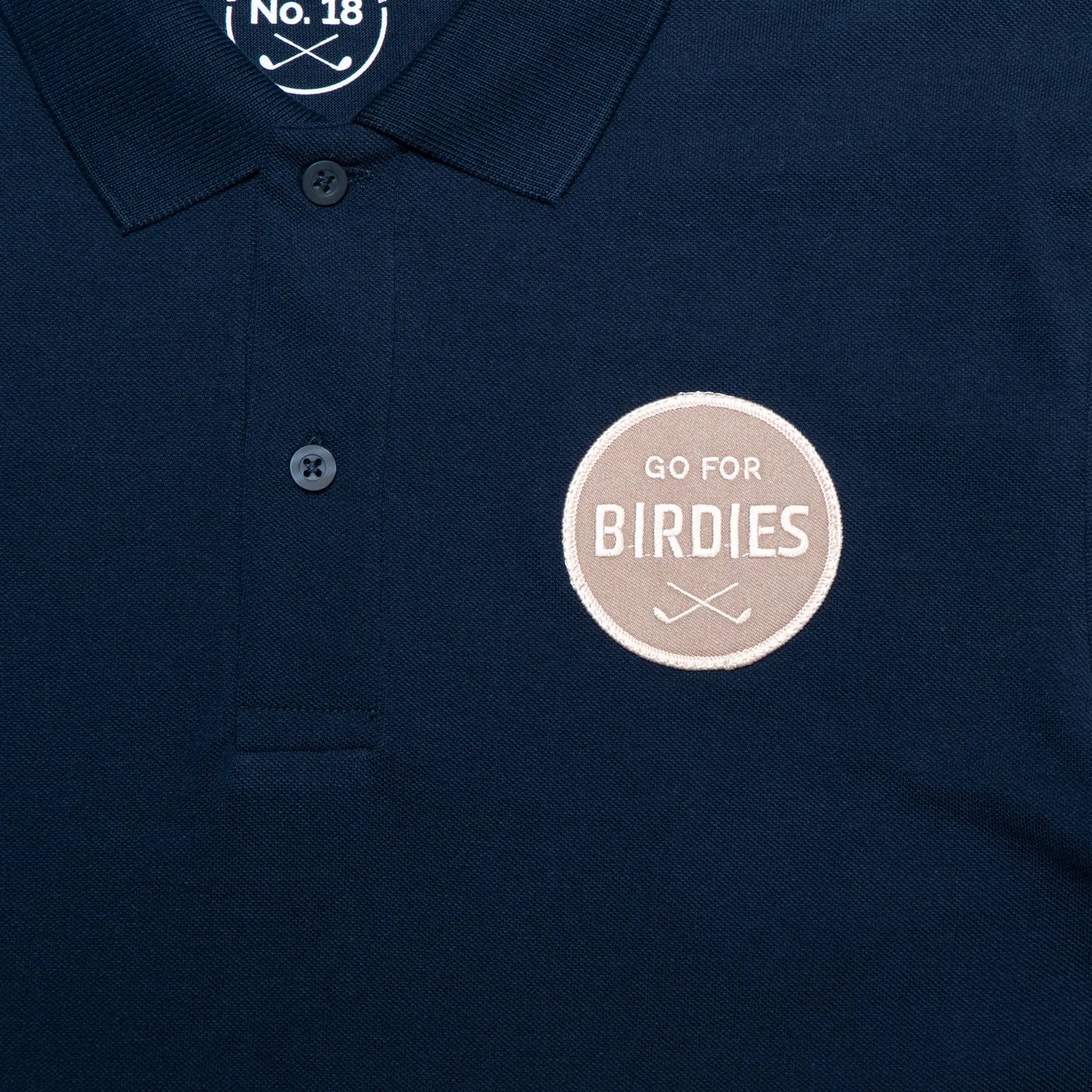 Lustiges Golf-Shirt für Herren "Go For Birdies" in Premium Qualität