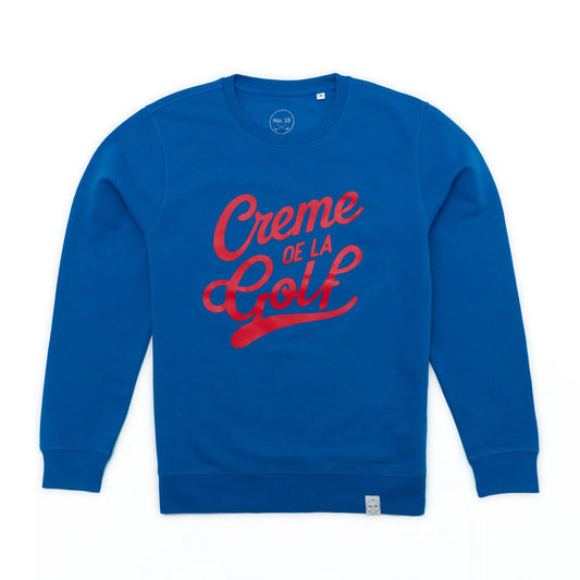 Lustiges Golf-Shirt "Crème de la Golf" in nachhaltiger Bio-Baumwolle