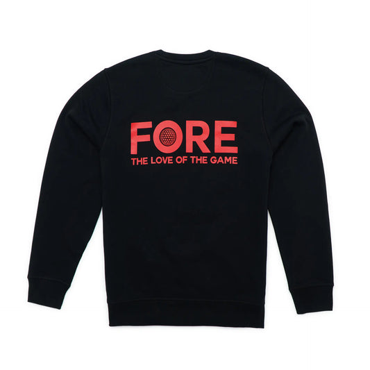 Golf-Shirt mit lustigem Spruch "Fore the Love of the Game" für Golfer Backprint