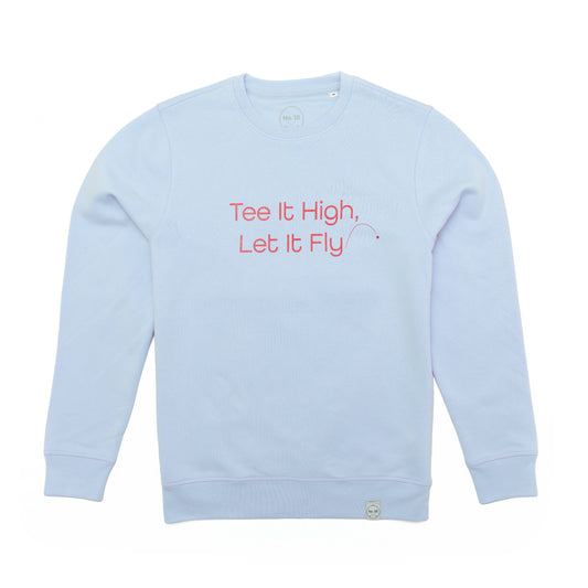 Golf-Shirt mit humorvollem Spruch "Tee it high let it fly" für Golf-Liebhaber