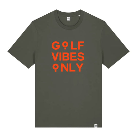 Golf-Shirt mit lustigem Spruch "Golf Vibes Only"